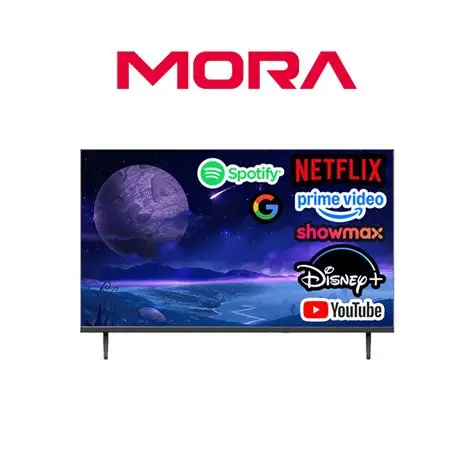MORA TV 43'' LED HD TV,3 HDMI, 2 USB,1 AV ,Black,Free Bracket