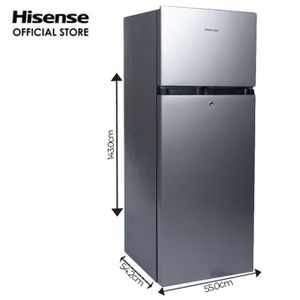 HISENSE REFREGIRATOR 205L, Frost , Low Noise, Environment-Friendly Tech , Dark Silver,R600 Gas.