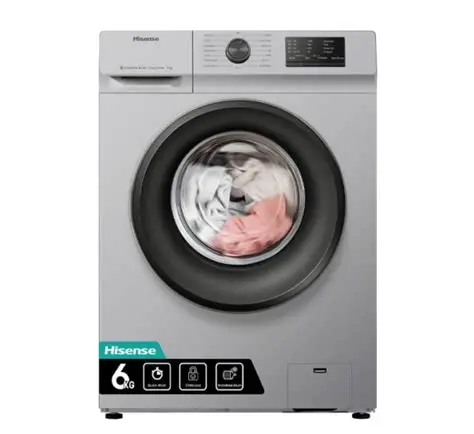 HISENSE WASHING MACHINE 6 KG, Smart Control, Silver