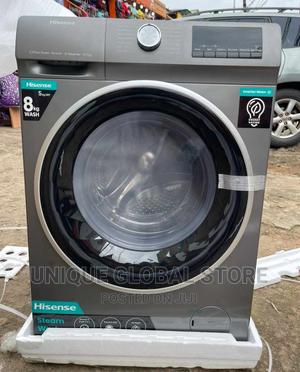 HISENSE WASH 8 KG, DRYER 5 KG, Silver Color, Inverter Motor Smart Control, Rpm 1400Motor,CONNECT LIFE