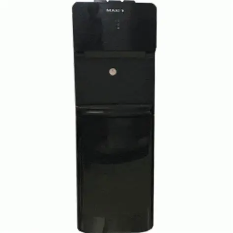 MAXI WATER DISPENSER, BLACK COLOR , 3 FAUCETS(HOT,COLD,NEUTRAL)+ REFRIGERATOR